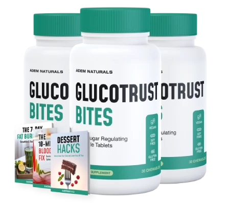 GlucoTrust Bites 3 bottle